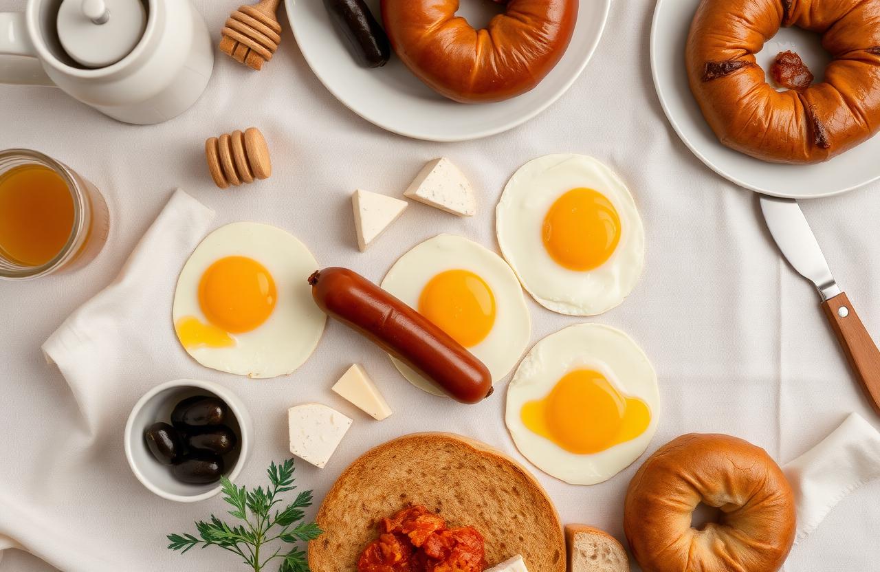 Turkish breakfast spread